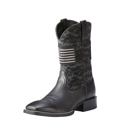 Ariat Western: Sport Patriot Botas Western Hombre - Negras (HFZPT5238)